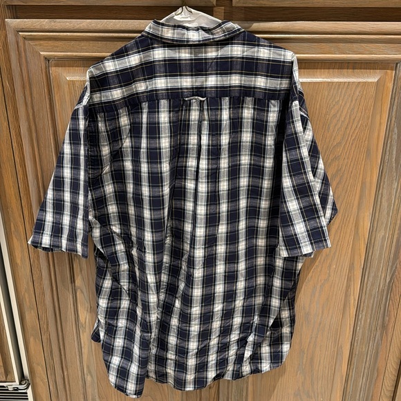 Nautica Blue Plaid short sleeve button down - Size XL - Picture 2 of 8